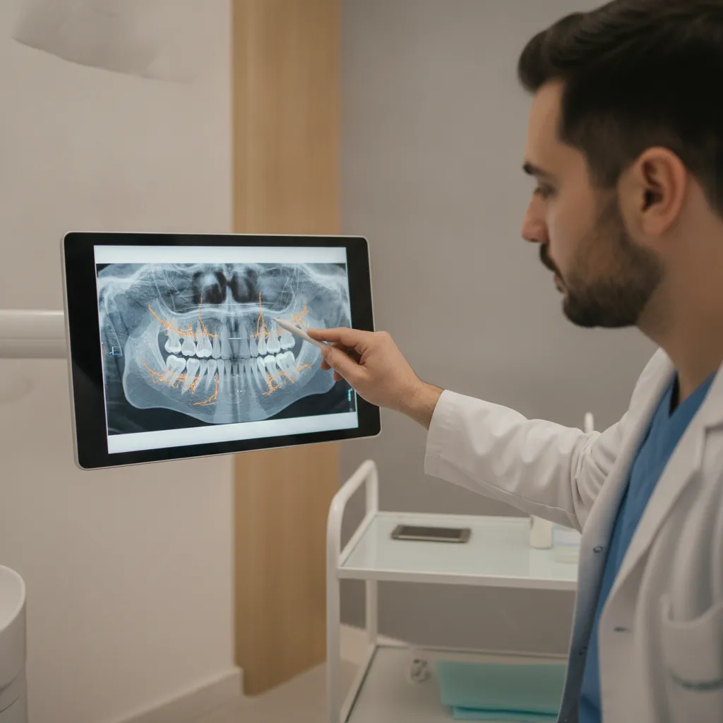 Diagnostic precis parodontie scanner 3D Centre Dentaire Platine Dr Benbrahim Rabat