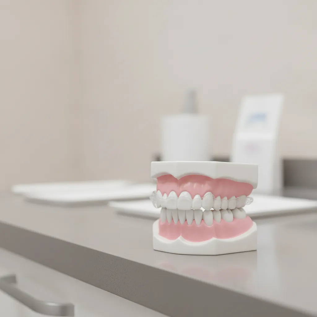 Patiente souriante après traitement orthodontie invisible Centre Dentaire Platine Rabat