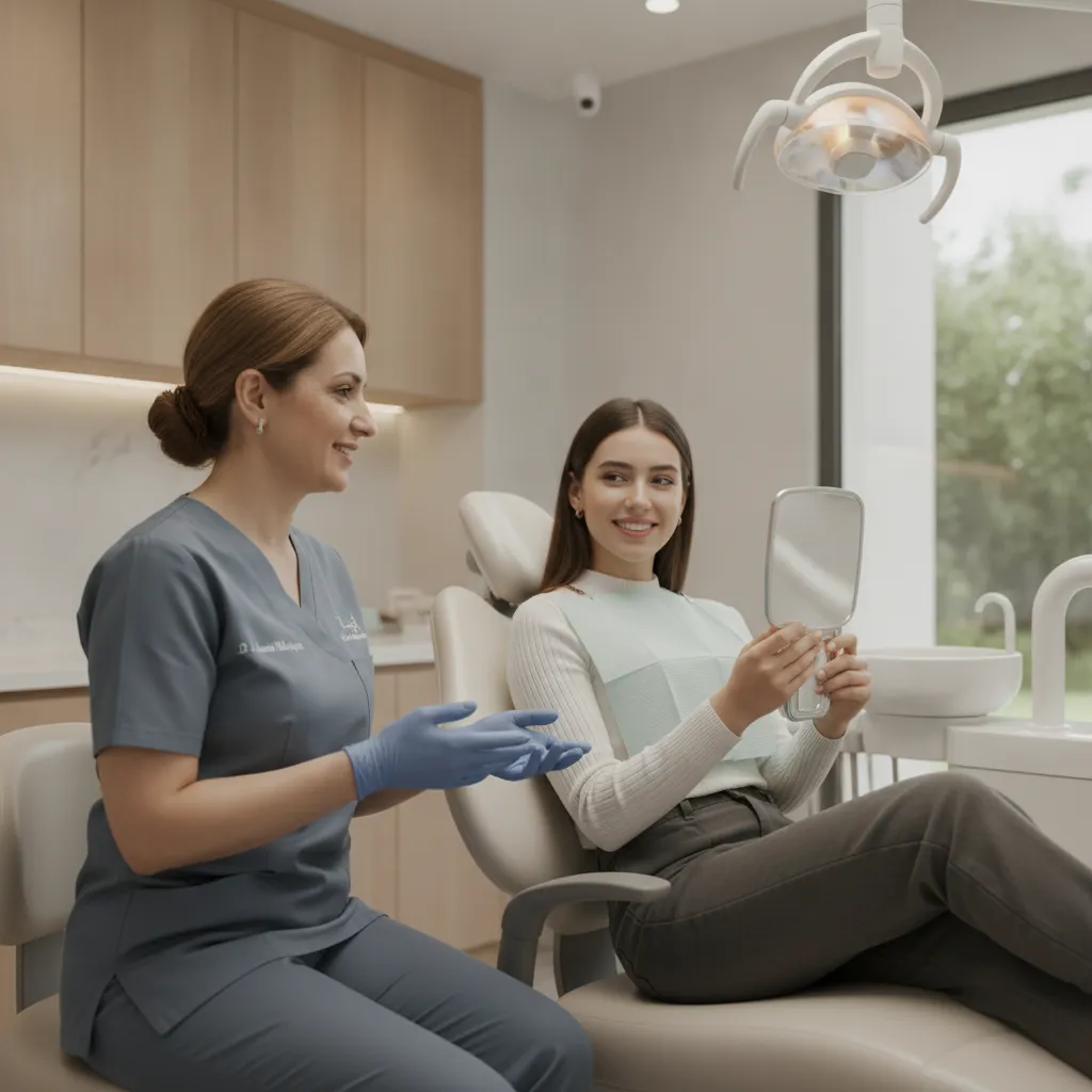 Patient souriant après endodontie réussie au Centre Dentaire Platine à Agdal Rabat