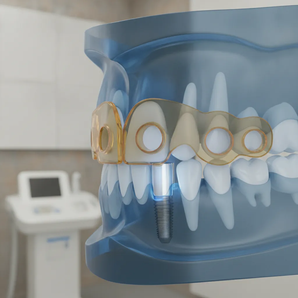 Patient souriant avec prothèse dentaire sur implant naturelle Centre Dentaire Platine Rabat
